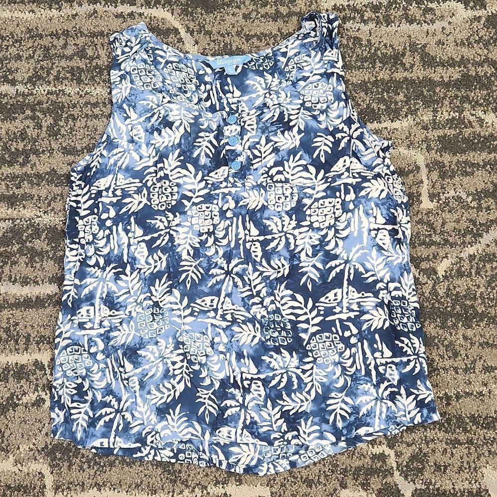 Blue Ginger Pineapple Tank Top M